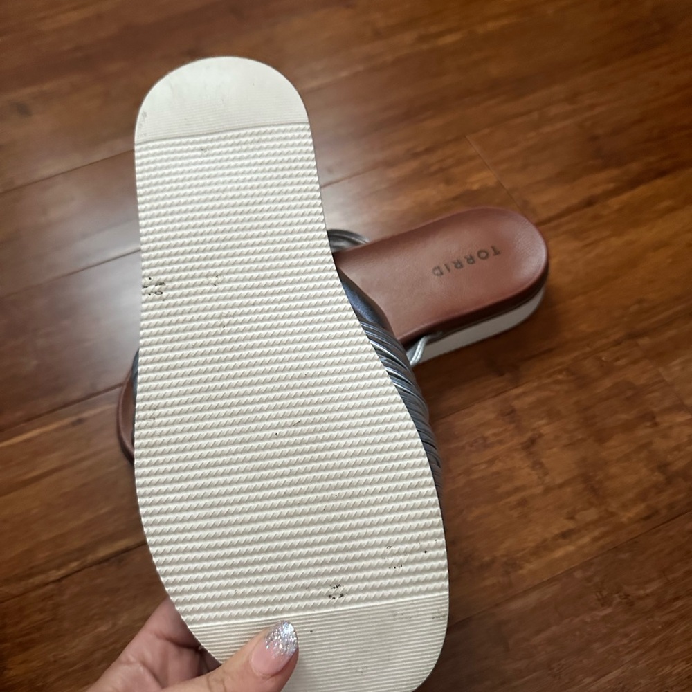 Torrid Brown and White Women’s Sandals 7.5 wide